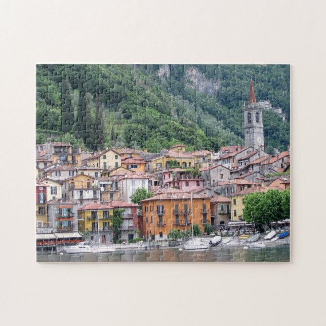 Scenia Varenna, Italien på Sjö Como Pussel (Horisontell)