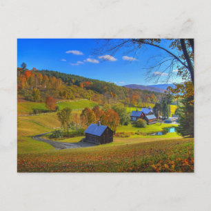 Scenia Vermont, vackert landskapsfoto. Vykort