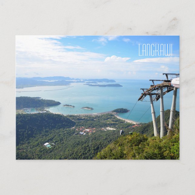 Scenia View Langkawi Cable Car Travel Souvenir Vykort (Framsida)