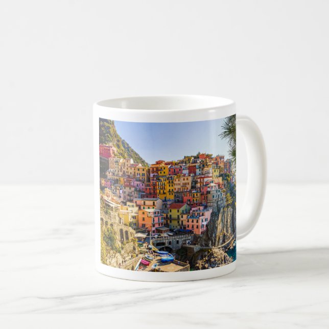 Scenia Village, Cinque Terre, Liguria, Italien Kaffemugg (Framsida höger)
