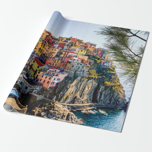 Scenia Village, Cinque Terre, Liguria, Italien Presentpapper (Utrullad)