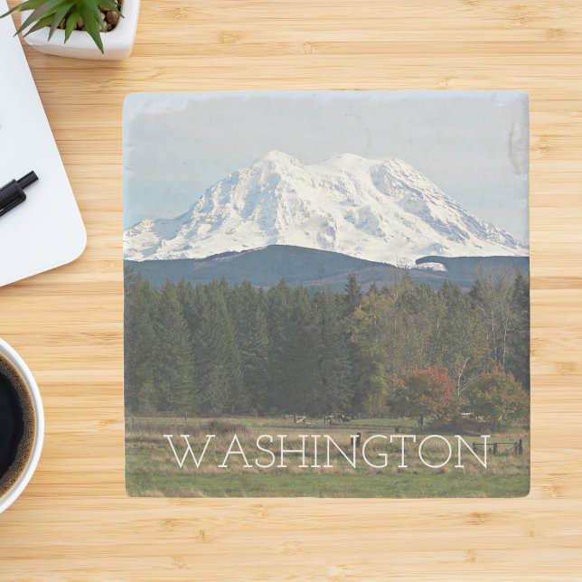 Scenia Washington Mount Rainier Ligcape Stenunderlägg (In Situ)