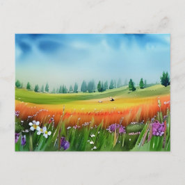 Scenia Watercolor Meadow Vykort
