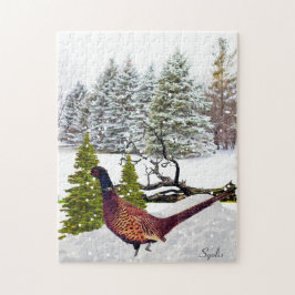 Scenia Winter Forest med South Dakota Pheasant Pussel