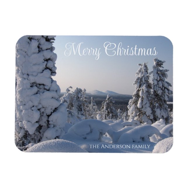 Scenia Winter Ligcape God jul Magnet (Horisontell)