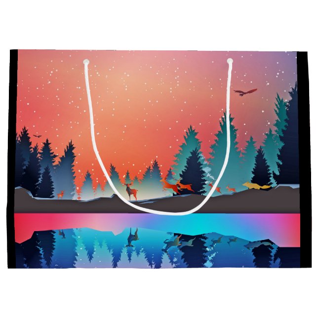 Scenia Winter Sjö med Hjort (Baksidan)