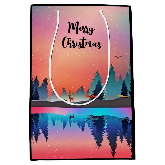 Scenia Winter Sjö med Hjort jul (Framsidan)