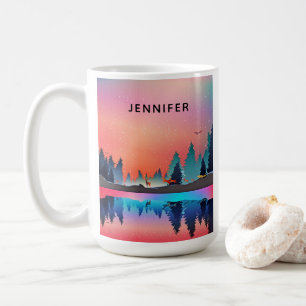 Scenia Winter Sjö med Hjort Kaffemugg