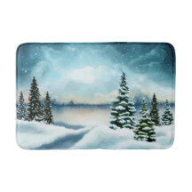 Scenia Winter Wonderland Watercolor Painting