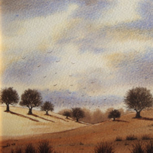 scenic autumn landscape picture original art kaffemugg