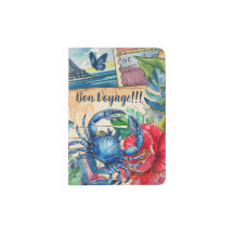 Scenic Boho Tropical Watercolor Floral Collage