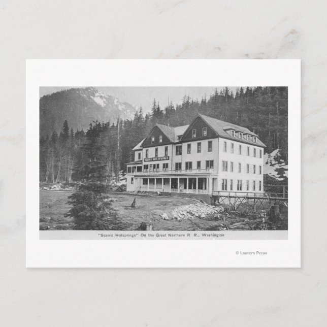 Scenic Hot Sprints Bldg Vykort (Framsida)