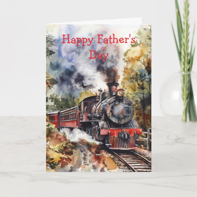 Scenic Landscape with Train Kort (Framsida)