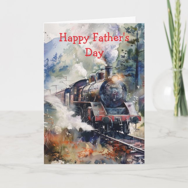 Scenic Landscape with Train Kort (Framsida)