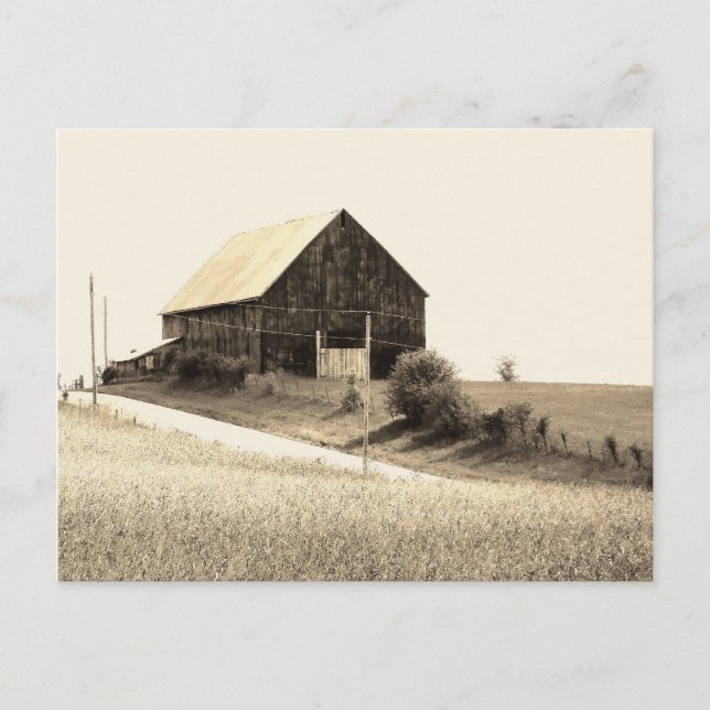 Scenic Missouri Barn Vykort (Framsida)