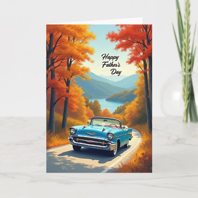 Scenic Route Fathers Day Card Kort (Framsida)