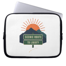 Scenic Route To Liberty Laptoppskydd Laptop Fodral