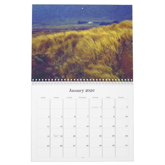 Scenics - kalender för ranchplatsmålningar (Jan 2026)