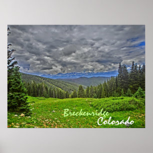 Scenisk affisch för Breckenridge Colorado sommar