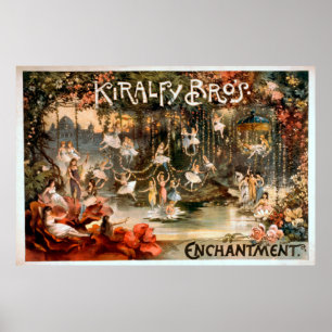 Scenisk affisch för Kiralfy broderförtrollning