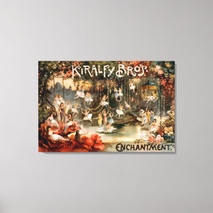 Scenisk affisch för Kiralfy broderförtrollning Canvastryck