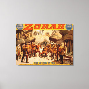 Scenisk affisch Zorah för ryska gruvarbetare Canvastryck
