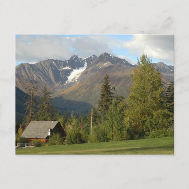 Scenisk Alaska vykort (Framsida)