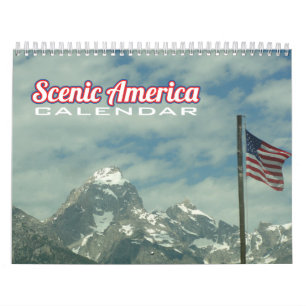 Scenisk Amerika kalender
