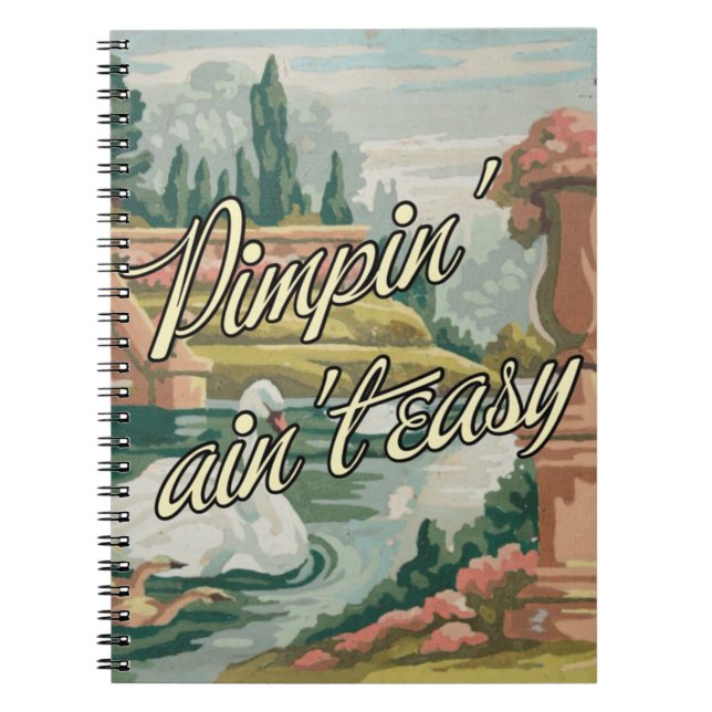 Scenisk anteckningsbok för roliga svanar för (Framsidan)