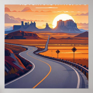 Scenisk äventyr på lindväg poster