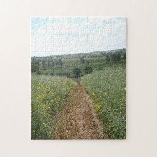 scenisk fotokonst på Engelska landsbygden Pussel