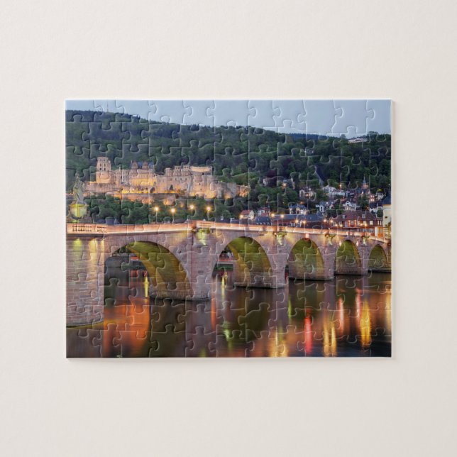 Scenisk Heidelberg afton Pussel (Horisontell)