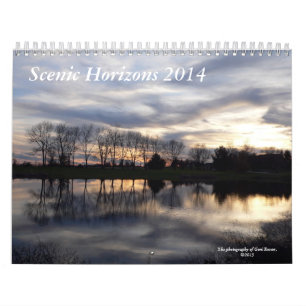 Scenisk horisontväggkalender 2014 kalender