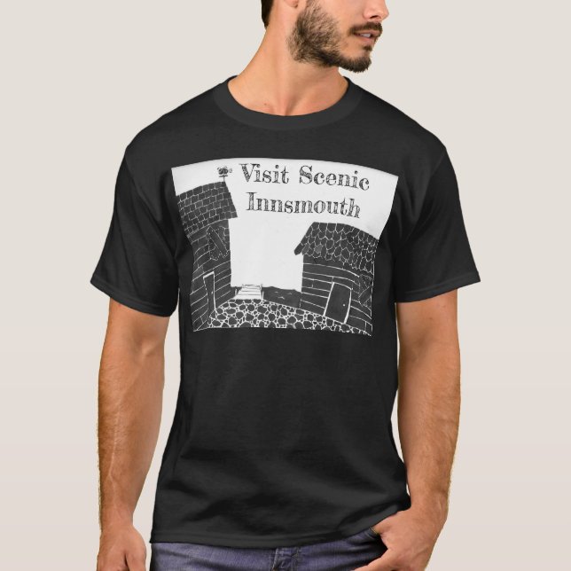 Scenisk Innsmouth för besök skjorta T Shirt (Framsida)