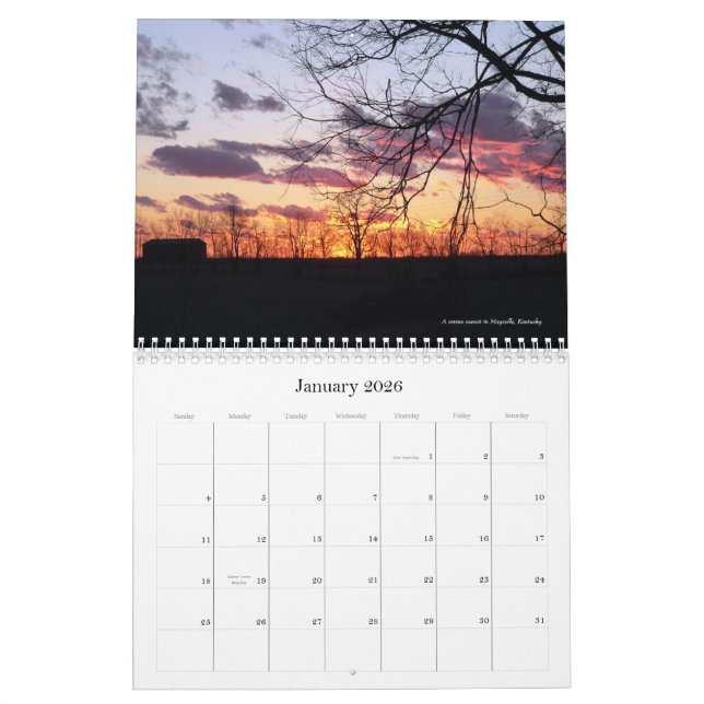 Scenisk kalender för horisonter 2013 (Jan 2026)