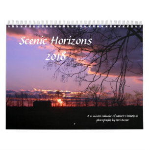 Scenisk kalender för horisonter 2018