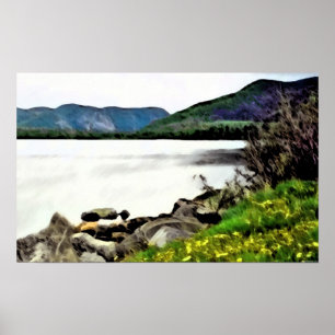 Scenisk Newfoundland kanvastryck Poster