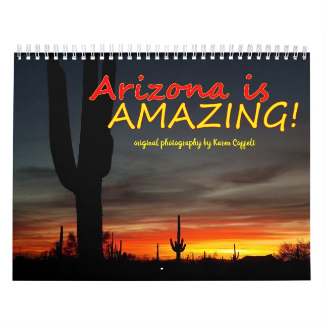 Scenisk ökenfotografi/Arizona förbluffar Kalender (Omslag)