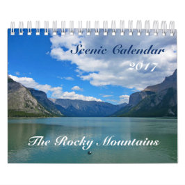 Scenisk rocky mountains för kalender 2017