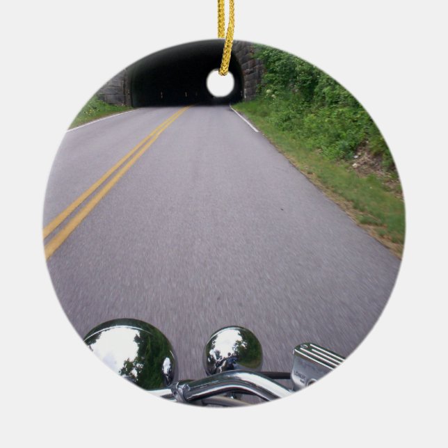 Scenisk rutt för blåttRidge gångallé Julgransprydnad Keramik (Framsidan)