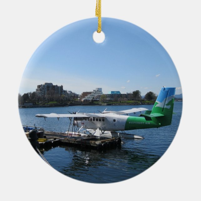 Scenisk Seaplane i Victoria Julgransprydnad Keramik (Baksidan)