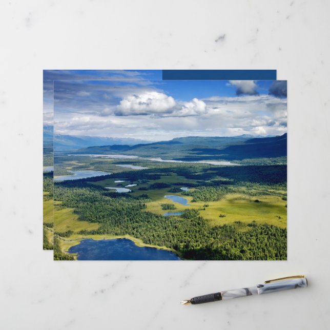 Scenisk Sjöar av Denali Scrapbook Papper (Fram/Back In Situ)