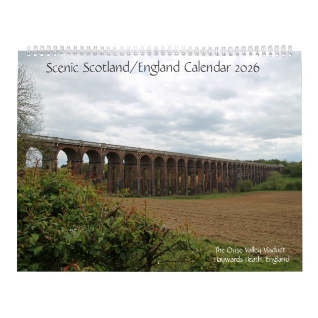 Scenisk Skottland/England Kalender 2026 (Omslag)