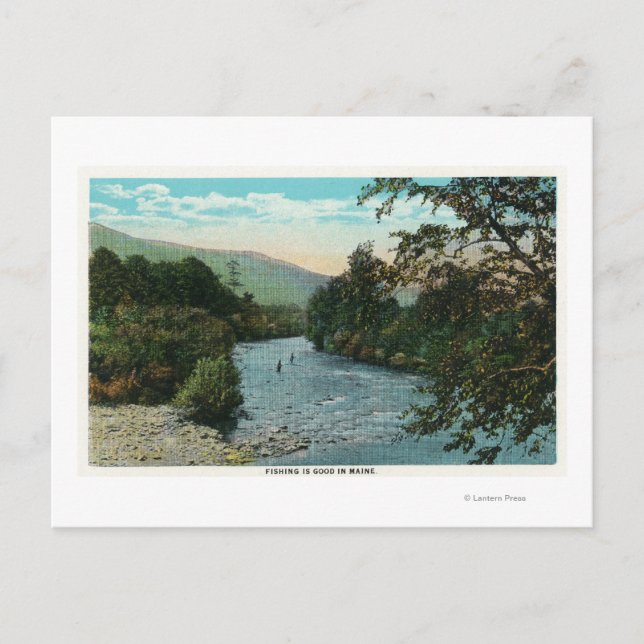 Scenisk syn på Bra Fishing Vykort (Framsida)