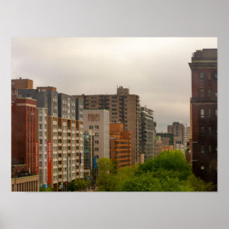 Scenisk syn på Byggnad i Montreal, Kanada Poster