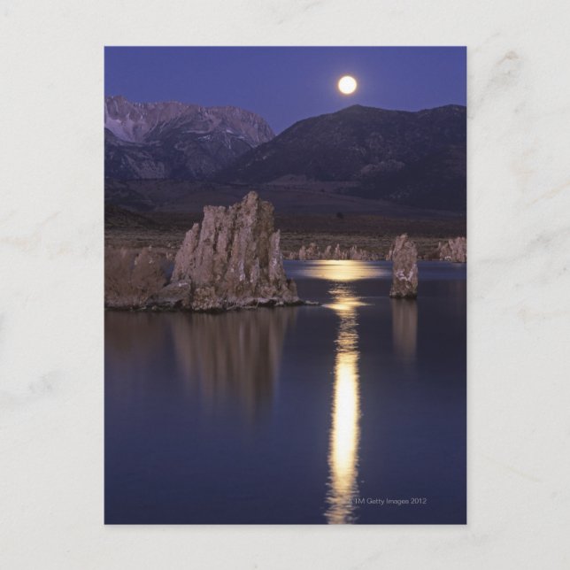 Scenisk syn på Mono Sjö utanför Yosemite 2 Vykort (Framsida)