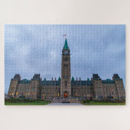 Scenisk syn på parlamentets Byggnad, Ottawa, Kanad Pussel