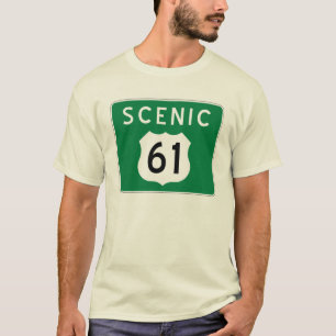 Scenisk t-skjorta för huvudväg 61 tee