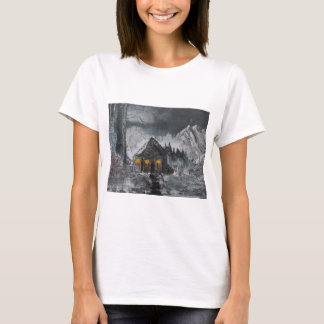 Scenisk utskrift t shirt