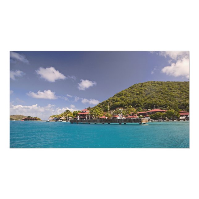 Scenisk vy av Bitter End Yacht Klubb-virus Fototryck (Framsidan)